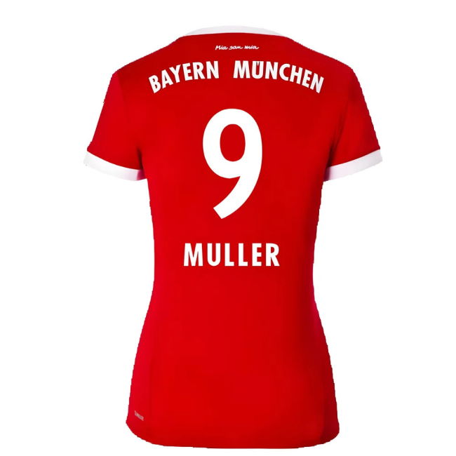 Bayern Munich 2017-18 Womens Home Shirt (XL) ((Excellent) XL) (Muller 9)