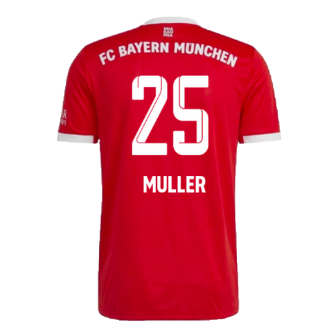 Bayern Munich 2022-23 Home Shirt (M) (MULLER 25) (Excellent)