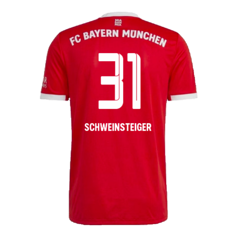 Bayern Munich 2022-23 Home Shirt (M) (SCHWEINSTEIGER 31) (Excellent)