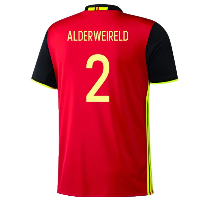 2016-2017 Belgium Home Adidas Football Shirt (xl) (Good) (Alderweireld 2)