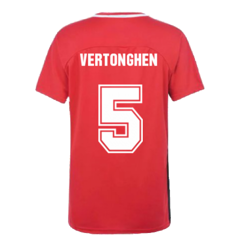 Belgium 2021 Polyester T-Shirt (Red) (VERTONGHEN 5)
