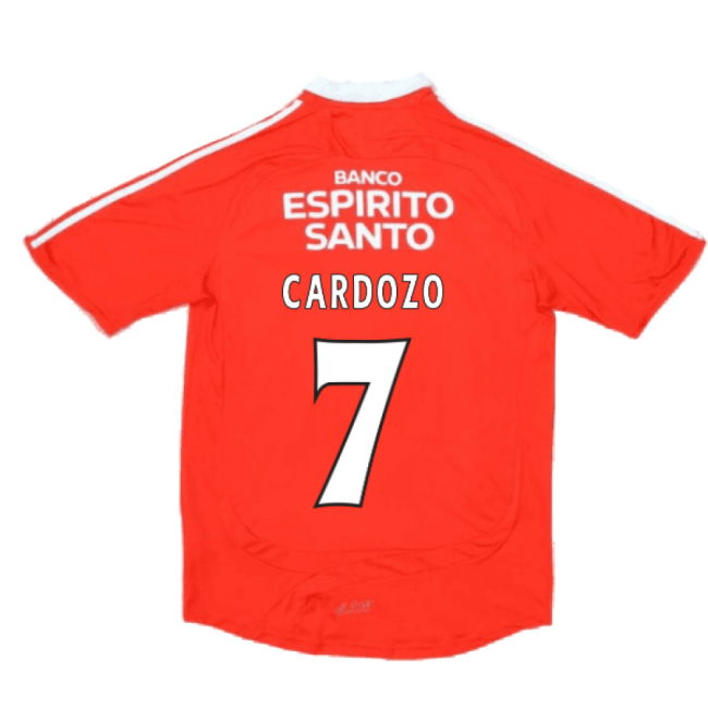Benfica 2007-2008 Home Shirt ((Very Good) S) (Cardozo 7)