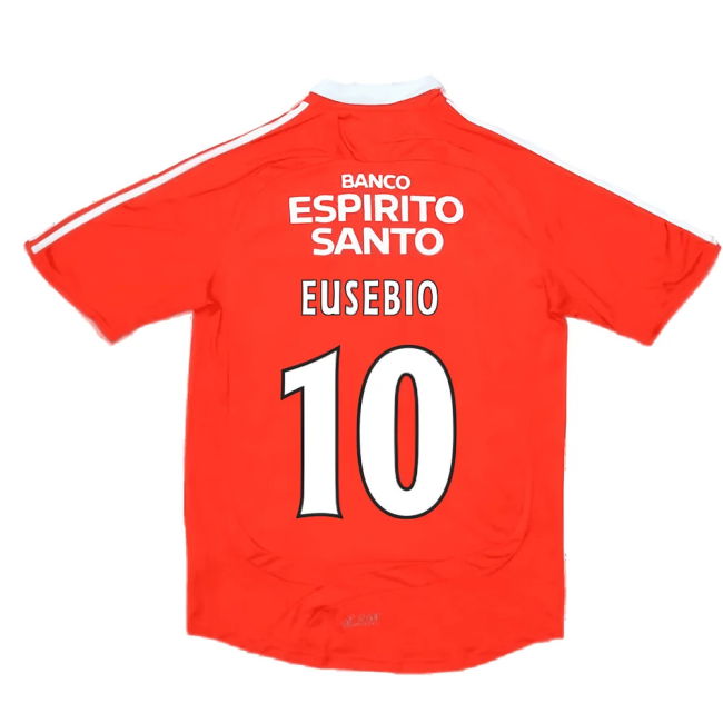Benfica 2007-2008 Home Shirt ((Very Good) S) (EUSEBIO 10)