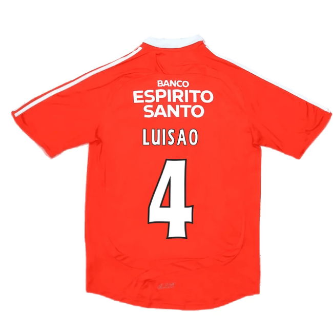 Benfica 2007-2008 Home Shirt ((Very Good) S) (Luisao 4)