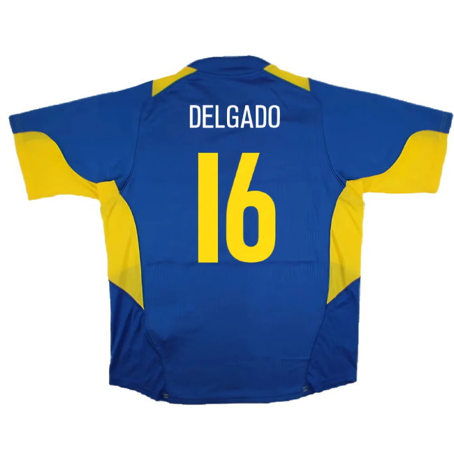 Boca Juniors 2005-06 Home Shirt (L) (Excellent) (Delgado 16)