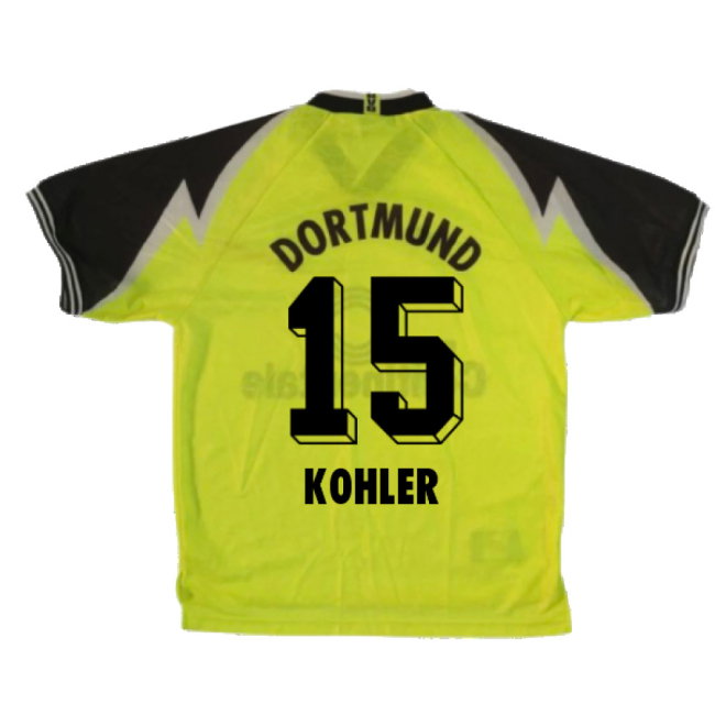 Borussia Dortmund 1995-96 Home Shirt (XS) (Excellent) (Kohler 15)