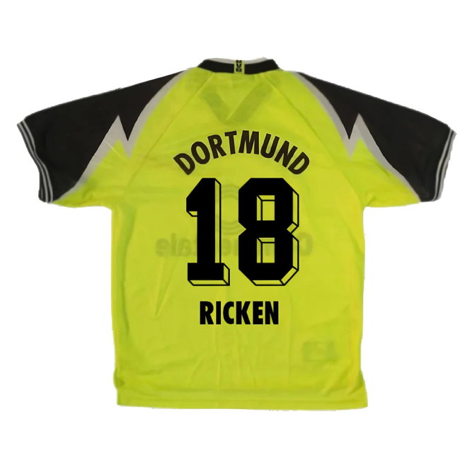 Borussia Dortmund 1995-96 Home Shirt (XS) (Excellent) (Ricken 18)