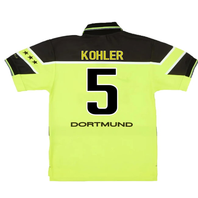 Borussia Dortmund 1997-1998 Home Shirt (XXL) (Very Good) (Kohler 5)