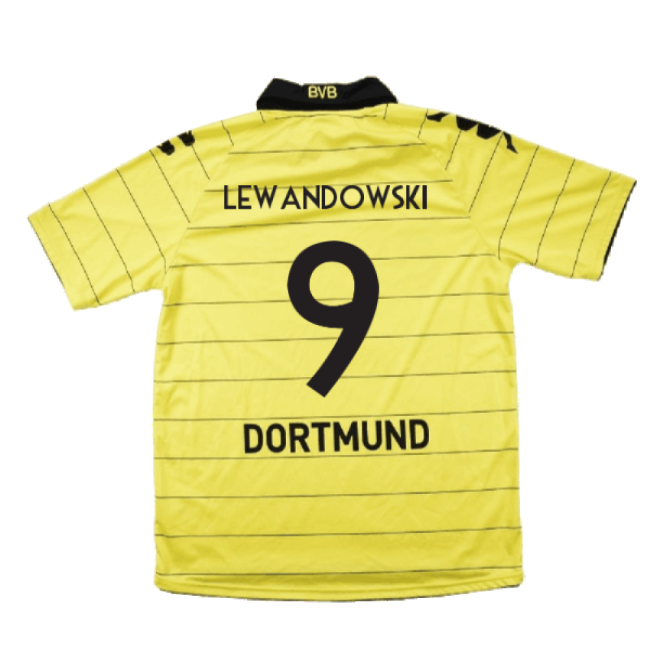 Borussia Dortmund 2010-11 Home Shirt ((Excellent) M) (Lewandowski 9)