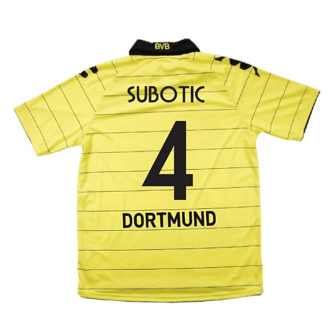 Borussia Dortmund 2010-11 Home Shirt ((Excellent) M) (Subotic 4)