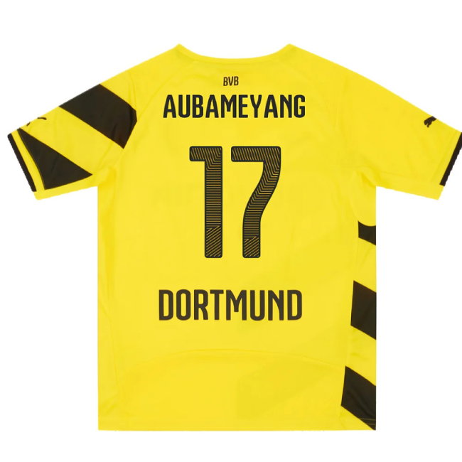 Borussia Dortmund 2014-15 Home Shirt (2XL) (Very Good) (Aubameyang 17)
