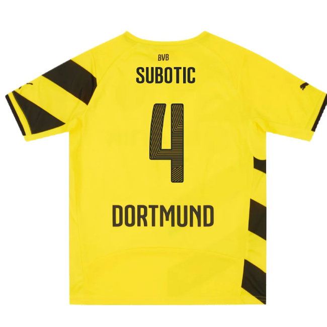 Borussia Dortmund 2014-15 Home Shirt (2XL) (Very Good) (Subotic 4)