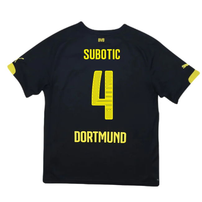 Borussia Dortmund 2014-16 Away Shirt ((Excellent) S) (Subotic 4)