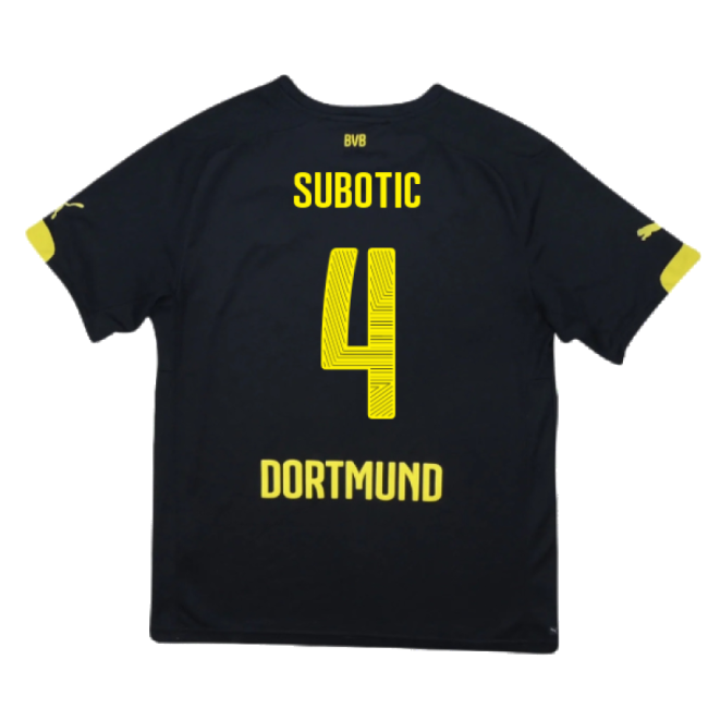 Borussia Dortmund 2014-16 Away Shirt ((Excellent) S) (Subotic 4)
