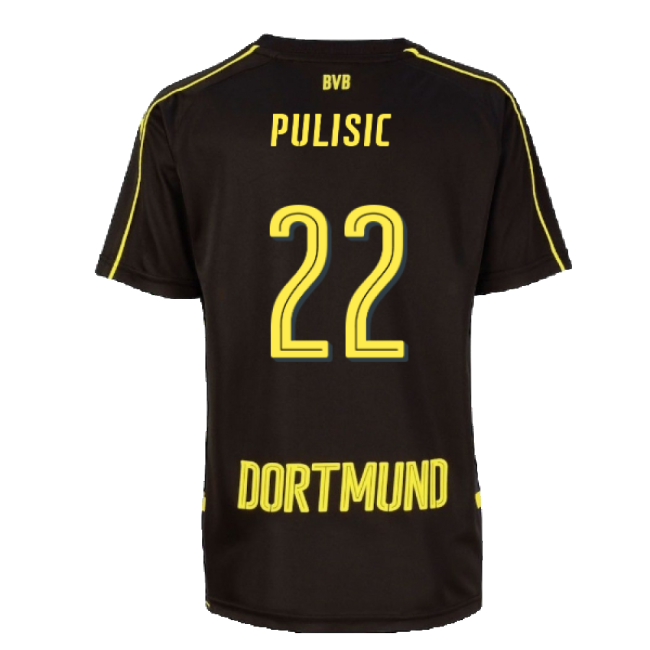 Borussia Dortmund 2016-17 Away Shirt ((Mint) XXLB) (Pulisic 22)