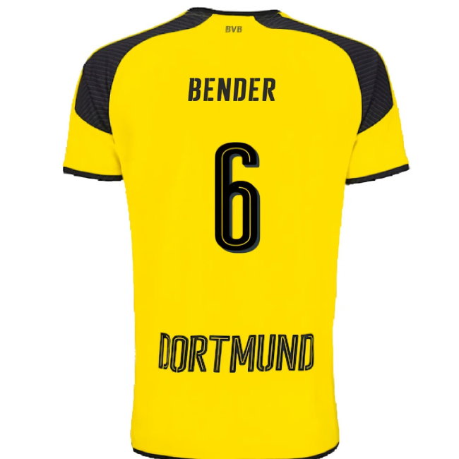 Borussia Dortmund 2016-17 Champions League Home Shirt (Excellent) (Bender 6)