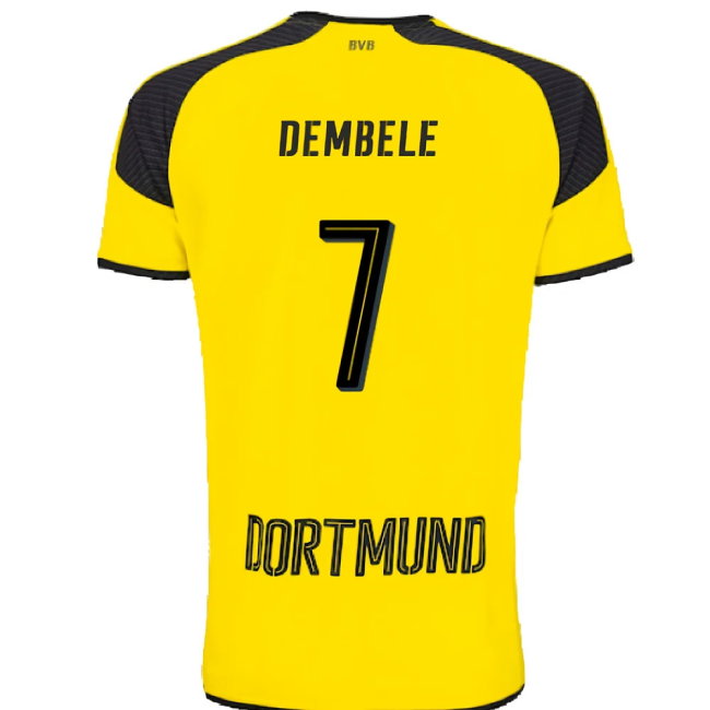 Borussia Dortmund 2016-17 Champions League Home Shirt (Excellent) (Dembele 7)