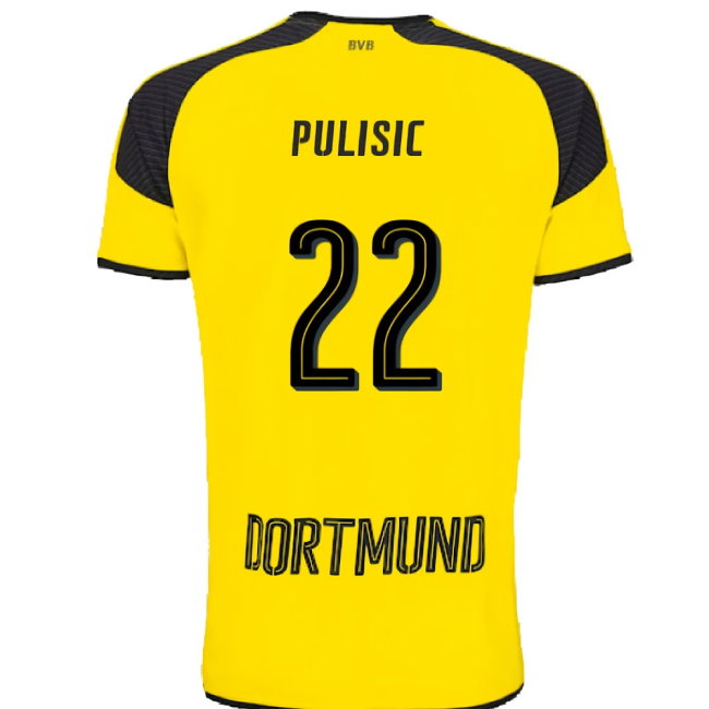 Borussia Dortmund 2016-17 Champions League Home Shirt (Excellent) (Pulisic 22)