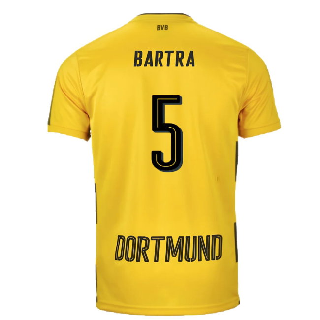Borussia Dortmund 2017-18 Home Shirt (S) (Very Good) (Bartra 5)