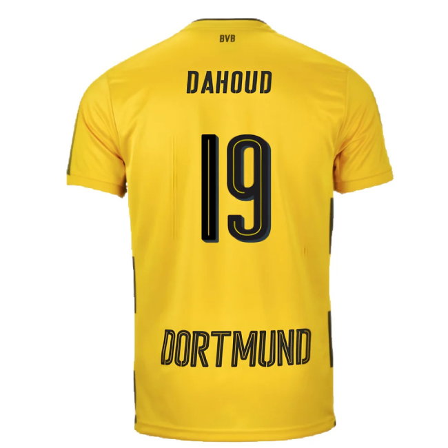 Borussia Dortmund 2017-18 Home Shirt (S) (Very Good) (Dahoud 19)