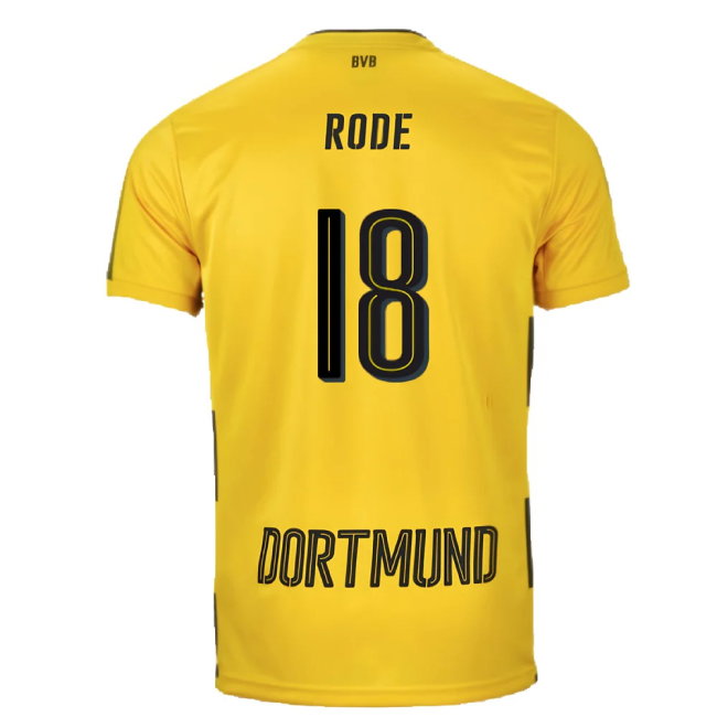 Borussia Dortmund 2017-18 Home Shirt (S) (Very Good) (Rode 18)