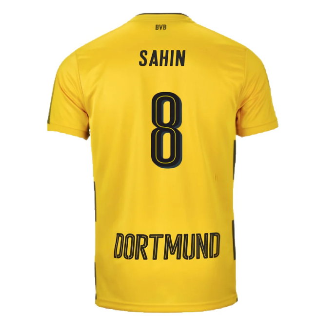 Borussia Dortmund 2017-18 Home Shirt (S) (Very Good) (Sahin 8)