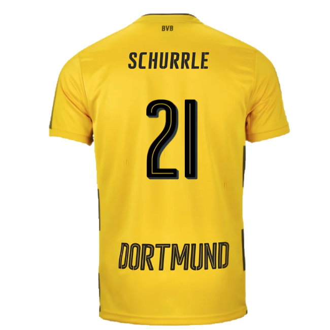 Borussia Dortmund 2017-18 Home Shirt (S) (Very Good) (Schurrle 21)