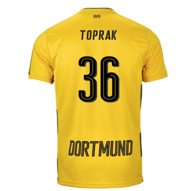 Borussia Dortmund 2017-18 Home Shirt (S) (Very Good) (Toprak 36)