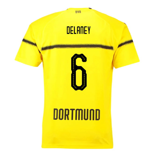 Borussia Dortmund 2018-19 European/Cup Home Shirt (L) (Very Good) (Delaney 6)