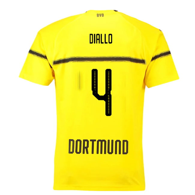 Borussia Dortmund 2018-19 European/Cup Home Shirt (L) (Very Good) (Diallo 4)