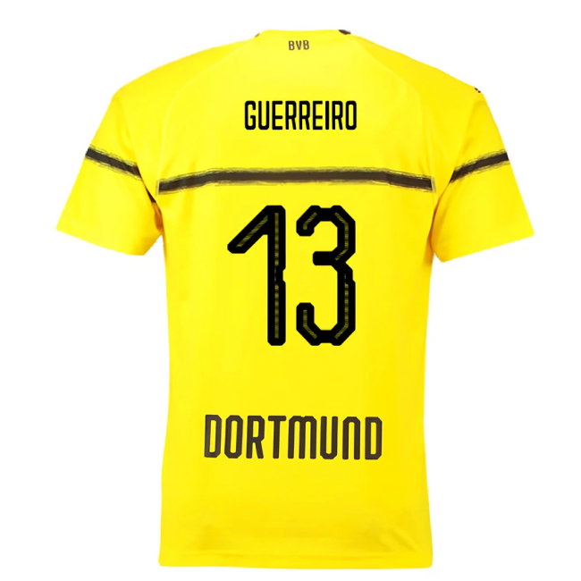 Borussia Dortmund 2018-19 European/Cup Home Shirt (L) (Very Good) (Guerreiro 13)