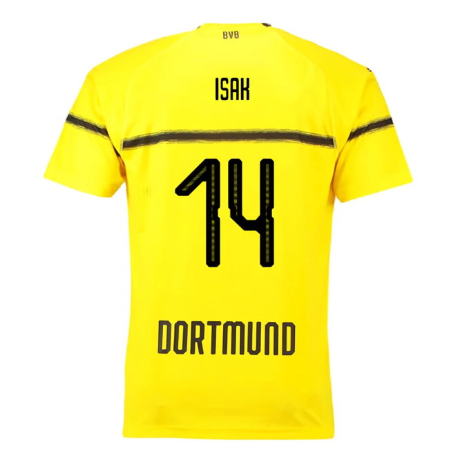 Borussia Dortmund 2018-19 European/Cup Home Shirt (L) (Very Good) (Isak 14)