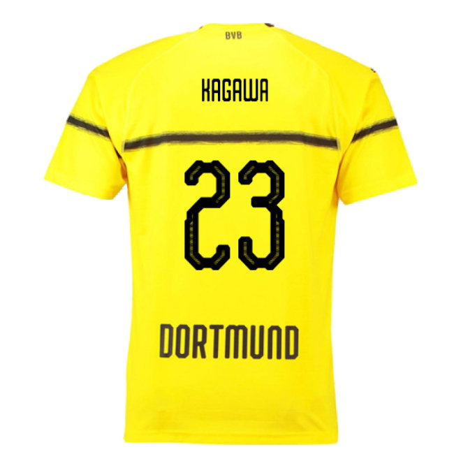 Borussia Dortmund 2018-19 European/Cup Home Shirt (L) (Very Good) (Kagawa 23)