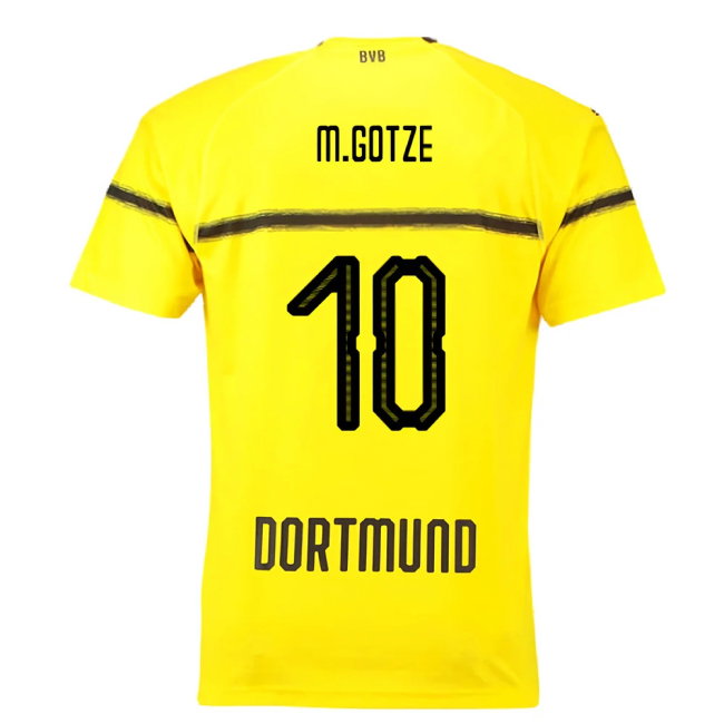 Borussia Dortmund 2018-19 European/Cup Home Shirt (L) (Very Good) (M.Gotze 10)
