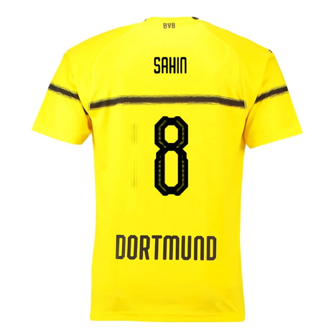 Borussia Dortmund 2018-19 European/Cup Home Shirt (L) (Very Good) (Sahin 8)