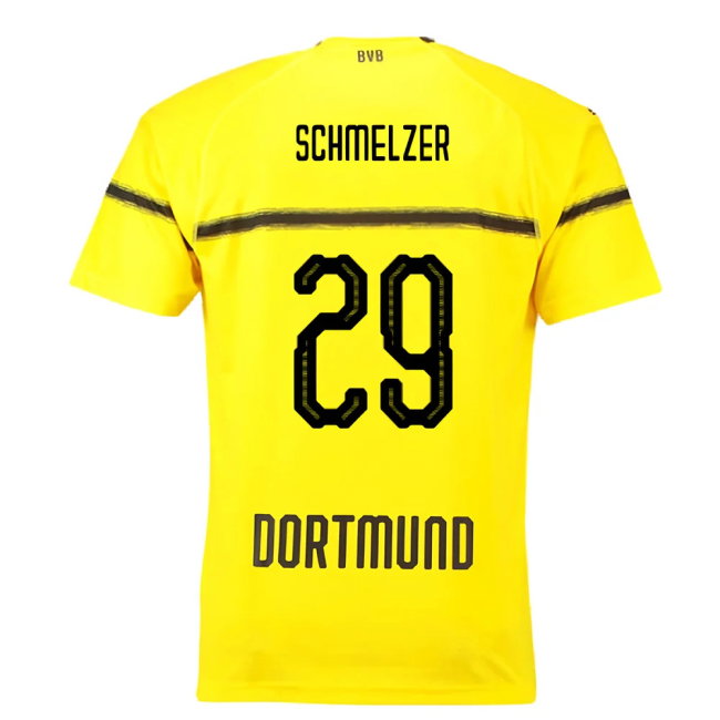 Borussia Dortmund 2018-19 European/Cup Home Shirt (L) (Very Good) (Schmelzer 29)