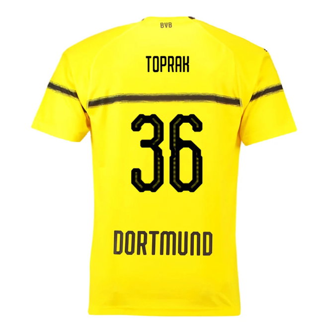 Borussia Dortmund 2018-19 European/Cup Home Shirt (L) (Very Good) (Toprak 36)