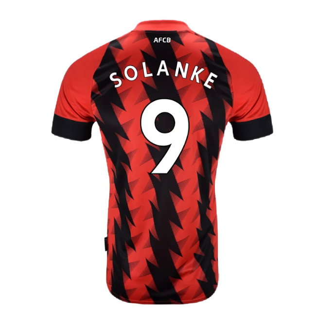 Bournemouth 2022-23 Home Shirt (Sponsorless) (L) (SOLANKE 9) (Excellent)