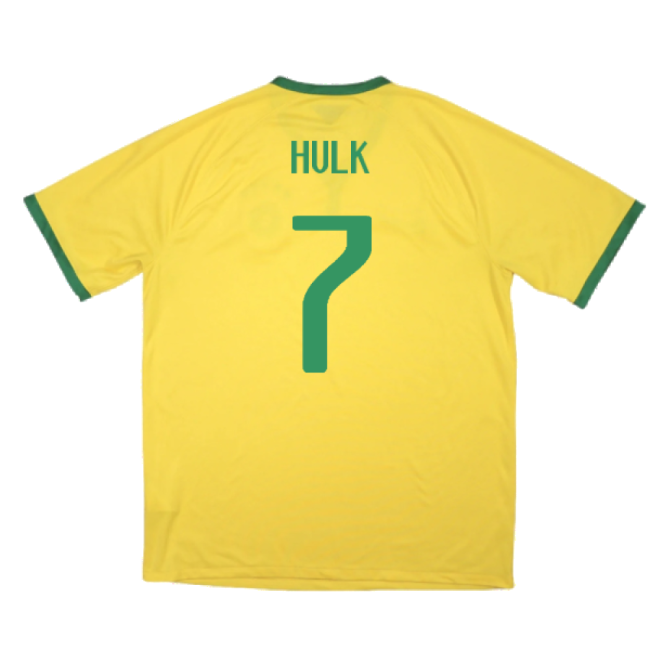 Brazil 2014-15 Home Shirt ((Excellent) XL) (Hulk 7)