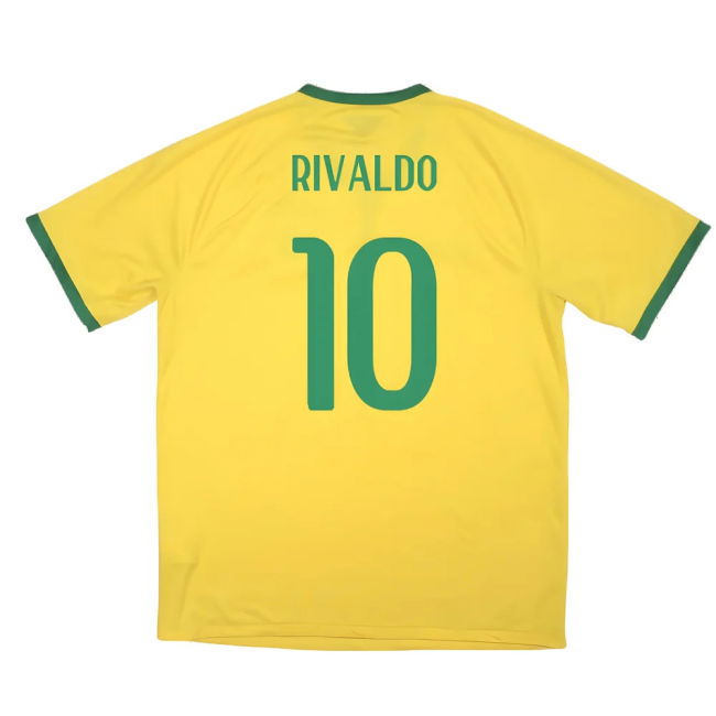 Brazil 2014-15 Home Shirt ((Excellent) XL) (Rivaldo 10)