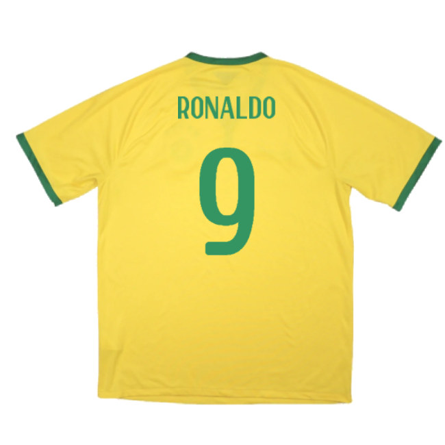 Brazil 2014-15 Home Shirt ((Excellent) XL) (Ronaldo 9)