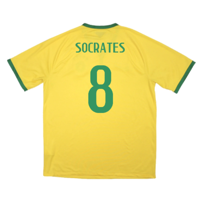 Brazil 2014-15 Home Shirt ((Excellent) XL) (Socrates 8)