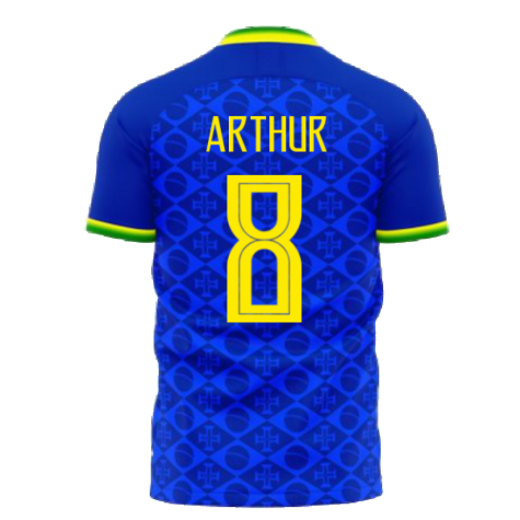 Brazil 2021-2022 Away Concept Football Kit (Fans Culture) (ARTHUR 8)