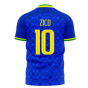 Brazil 2021-2022 Away Concept Football Kit (Fans Culture) (ZICO 10)