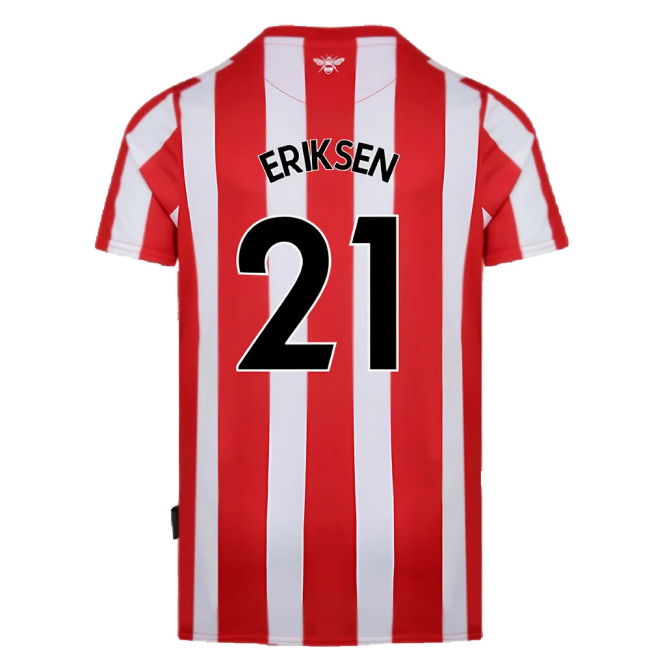 Brentford 2021-23 Home Shirt (L) (Mint) (ERIKSEN 21)
