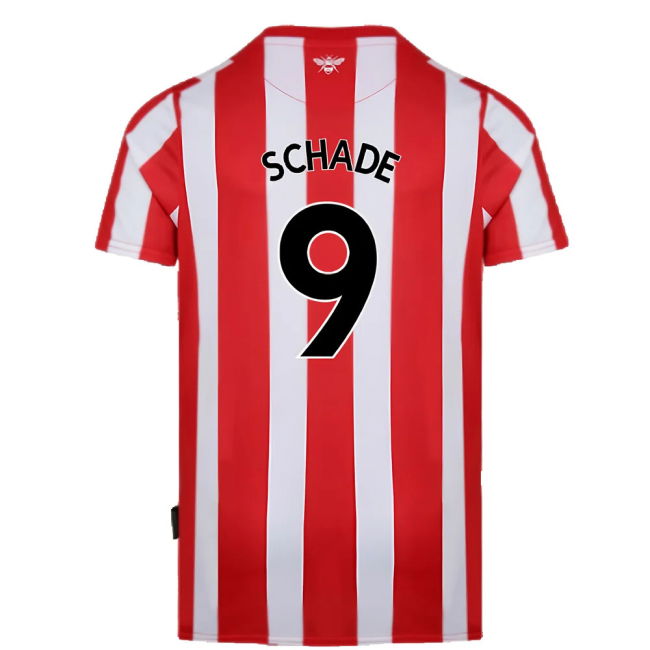 Brentford 2021-23 Home Shirt (L) (Mint) (Schade 9)