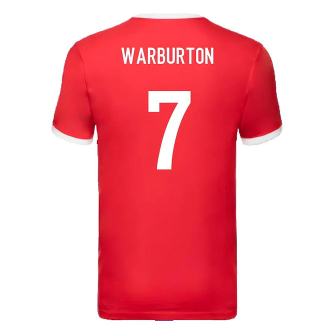 British and Irish Lions Ringer T-Shirt (Red) (Warburton 7)