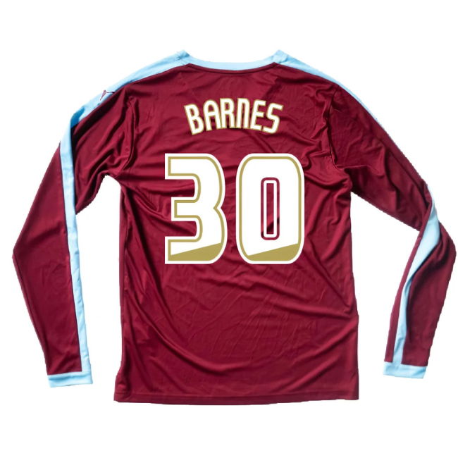 Burnley 2015-16 Long Sleeve Home Shirt ((Excellent) S) (Barnes 30)
