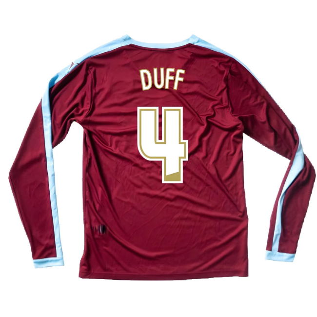 Burnley 2015-16 Long Sleeve Home Shirt ((Excellent) S) (Duff 4)