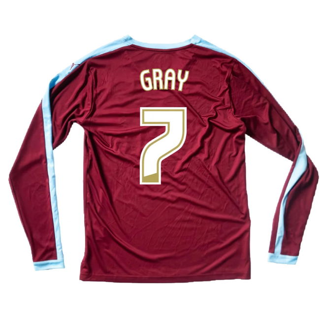 Burnley 2015-16 Long Sleeve Home Shirt ((Excellent) S) (Gray 7)